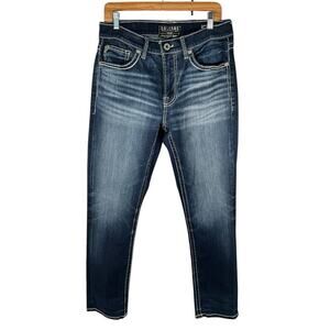 Salvage Supply Co SLVG By By Buckle Havoc Straight Slim Fit W34xL32 Men's Blue